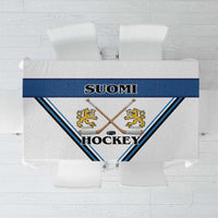 Finland Hockey Tablecloth Suomi Lion Ice Pride 2026 White Version