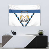 Finland Hockey Tapestry Suomi Lion Ice Pride 2026 White Version