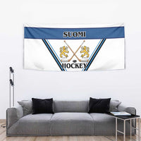 Finland Hockey Tapestry Suomi Lion Ice Pride 2026 White Version
