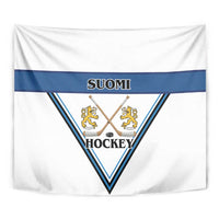 Finland Hockey Tapestry Suomi Lion Ice Pride 2026 White Version