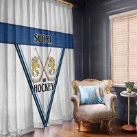 Finland Hockey Window Curtain Suomi Lion Ice Pride 2026 White Version