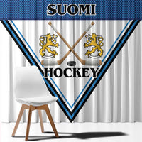 Finland Hockey Window Curtain Suomi Lion Ice Pride 2026 White Version