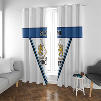 Finland Hockey Window Curtain Suomi Lion Ice Pride 2026 White Version