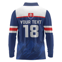 Slovakia Hockey Custom Long Sleeve Polo Shirt Tatra Mountain Pride 2026