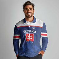 Slovakia Hockey Custom Long Sleeve Polo Shirt Tatra Mountain Pride 2026