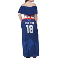 Slovakia Hockey Custom Off Shoulder Maxi Dress Tatra Mountain Pride 2026