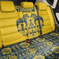 Sweden Daleclarian Horse Back Car Seat Cover Floral Folk Pattern Yellow Version