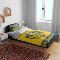 Sweden Daleclarian Horse Bedding Set Floral Folk Pattern Yellow Version