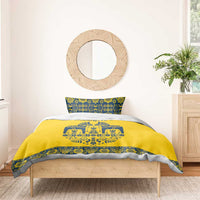Sweden Daleclarian Horse Bedding Set Floral Folk Pattern Yellow Version