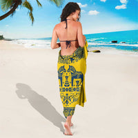 Sweden Daleclarian Horse Sarong Floral Folk Pattern Yellow Version