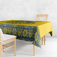 Sweden Daleclarian Horse Tablecloth Floral Folk Pattern Yellow Version