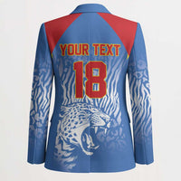 Custom DR Congo Football 2026 Blazer Leopard Power Fan Style