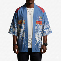 Custom DR Congo Football 2026 Kimono Leopard Power Fan Style