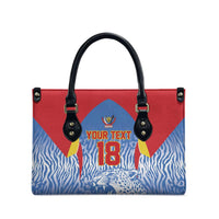Custom DR Congo Football 2026 Leather Bag Leopard Power Fan Style