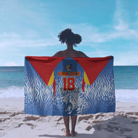 Custom DR Congo Football 2026 Sarong Leopard Power Fan Style