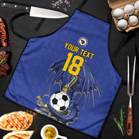 Custom Bosnia and Herzegovina Football 2026 Apron Blue Dragon National Pride