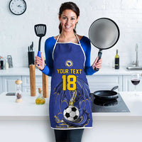 Custom Bosnia and Herzegovina Football 2026 Apron Blue Dragon National Pride