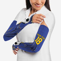 Custom Bosnia and Herzegovina Football 2026 Arm Sleeves Blue Dragon National Pride