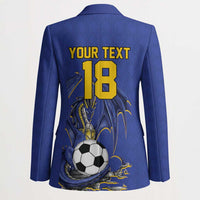 Custom Bosnia and Herzegovina Football 2026 Blazer Blue Dragon National Pride