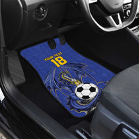 Custom Bosnia and Herzegovina Football 2026 Car Mats Blue Dragon National Pride