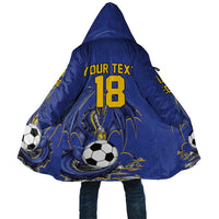 Custom Bosnia and Herzegovina Football 2026 Cloak Blue Dragon National Pride
