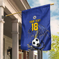 Custom Bosnia and Herzegovina Football 2026 Garden Flag Blue Dragon National Pride