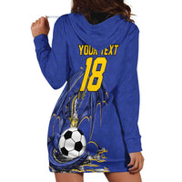 Custom Bosnia and Herzegovina Football 2026 Hoodie Dress Blue Dragon National Pride