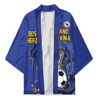 Custom Bosnia and Herzegovina Football 2026 Kimono Blue Dragon National Pride