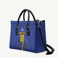 Custom Bosnia and Herzegovina Football 2026 Leather Bag Blue Dragon National Pride