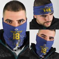 Custom Bosnia and Herzegovina Football 2026 Neck Gaiter Blue Dragon National Pride