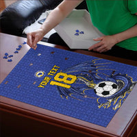 Custom Bosnia and Herzegovina Football 2026 Puzzle Blue Dragon National Pride