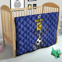 Custom Bosnia and Herzegovina Football 2026 Quilt Blue Dragon National Pride