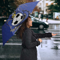 Custom Bosnia and Herzegovina Football 2026 Umbrella Blue Dragon National Pride