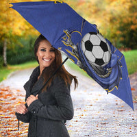 Custom Bosnia and Herzegovina Football 2026 Umbrella Blue Dragon National Pride
