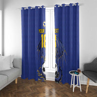 Custom Bosnia and Herzegovina Football 2026 Window Curtain Blue Dragon National Pride
