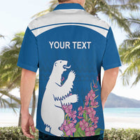 Personalized Greenland National Day Hawaiian Shirt Polar Bear With Dwarf Fireweed