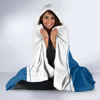 Personalized Greenland National Day Hooded Blanket Polar Bear With Dwarf Fireweed