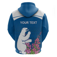 Personalized Greenland National Day Hoodie Polar Bear With Dwarf Fireweed