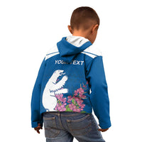 Personalized Greenland National Day Kid Hoodie Polar Bear With Dwarf Fireweed