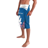 Personalized Greenland National Day Lavalava Polar Bear With Dwarf Fireweed