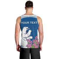 Personalized Greenland National Day Men Tank Top Polar Bear With Dwarf Fireweed