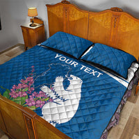 Personalized Greenland National Day Quilt Bed Set Polar Bear With Dwarf Fireweed