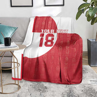 Custom Greenland Football Blanket Polar-Bamserne Tupilaq Pattern