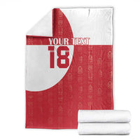 Custom Greenland Football Blanket Polar-Bamserne Tupilaq Pattern