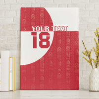 Custom Greenland Football Canvas Wall Art Polar-Bamserne Tupilaq Pattern