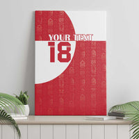 Custom Greenland Football Canvas Wall Art Polar-Bamserne Tupilaq Pattern