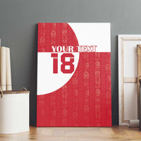 Custom Greenland Football Canvas Wall Art Polar-Bamserne Tupilaq Pattern