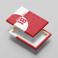 Custom Greenland Football Canvas Wall Art Polar-Bamserne Tupilaq Pattern