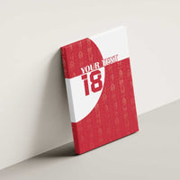 Custom Greenland Football Canvas Wall Art Polar-Bamserne Tupilaq Pattern