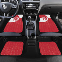Custom Greenland Football Car Mats Polar-Bamserne Tupilaq Pattern